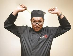 Portrait of a sushi chef as a commercial artist