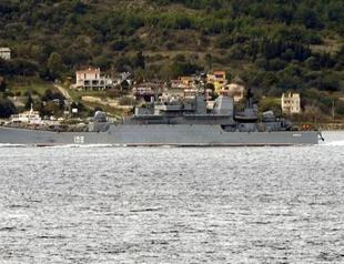 Russian battleship passes through Dardanelles en route to Mediterranean