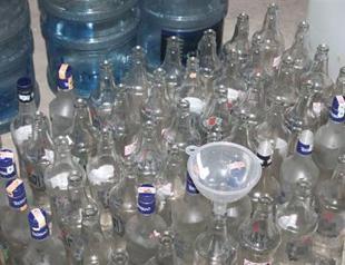 Thousands of bootleg alcohol bottles destroyed in Turkey
