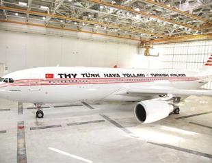 Plane hailing Turk-Japanese bond completes the 1st flight