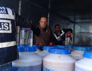 More than 5,000 liters of bootleg booze seized in Turkey’s northwest