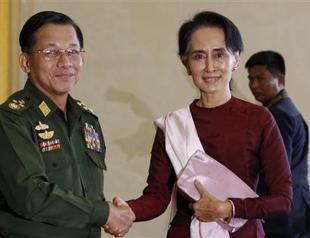 Suu Kyi meets Myanmar president, army chief for power shift talks