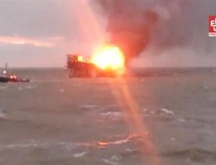 Azerbaijan mourns many deaths after oil rig fire
