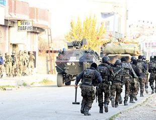 Tons of munitions seized by Turkish security forces during operations in southeast