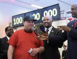Atlanta airport celebrates 100 millionth passenger in one year