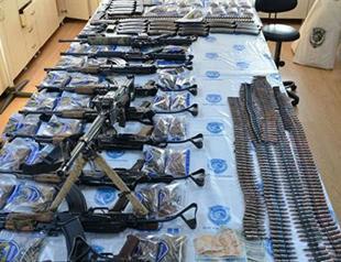 Police seize large cache of weapons, ammunition from PKK house in southeast Turkey