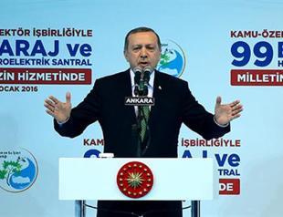 PKK and their supporters, academics, against new dams, says Turkish president