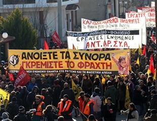 Greece under pressure at EU migrant talks, protesters in Greece march for safe routes for migrants