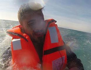 Turkey Coast Guard saves lone Syrian refugee stranded on sinking boat