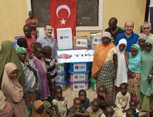 Turkish agency provides food aid to Nigerian refugees