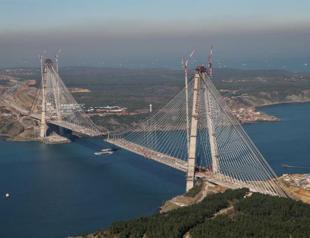 Last section of third bridge on Bosphorus to be mounted on March 4