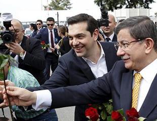 Greek PM Tsipras in İzmir for talks with Davutoğlu