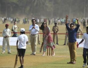 British royals bat in Mumbai for poor Indian kids