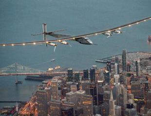 Solar-powered plane lands in California after Pacific crossing