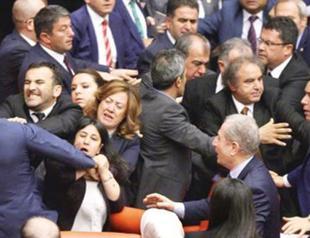 Deputies’ fistfight closes Turkish parliament for two days