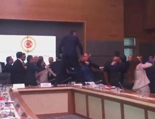 VIDEO: Another fight breaks out at tense Turkish parliament