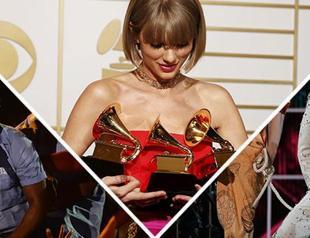 Taylor Swift wins top Grammy but Lamar steals show
