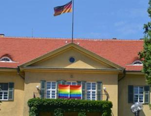 German embassy flies rainbow flag in show of support for Turkey’s LGBT community