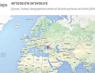 Google marks Turkey’s Çorum as center of the Earth