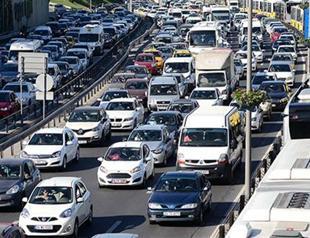 Number of vehicles on Turkey’s road reaches around one-fourth of population