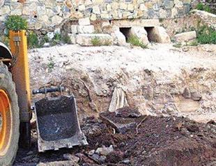 Destruction of historic graves receives reaction in Bodrum