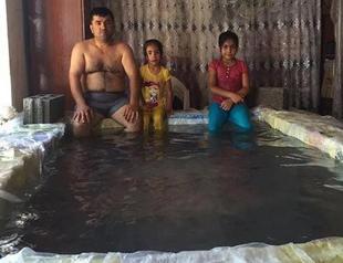 Man builds ‘pool’ inside his home in Turkey’s southeast