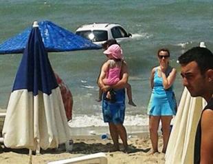 Car crashes into people swimming in sea in Turkey’s west