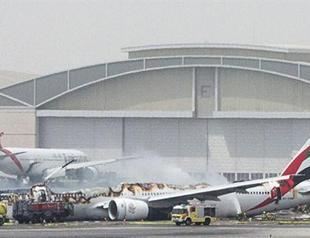 Emirates plane crash-lands in Dubai, catches fire