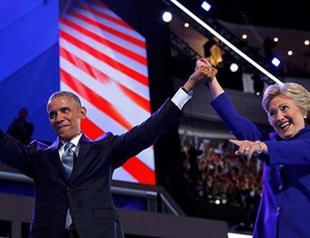 Obama urges Americans to get behind Clinton, slams Trump