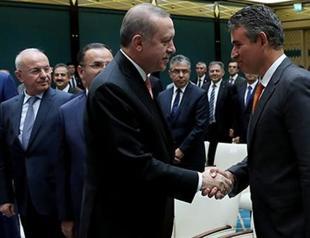 Erdoğan, bar head in warm meeting two years after big spat