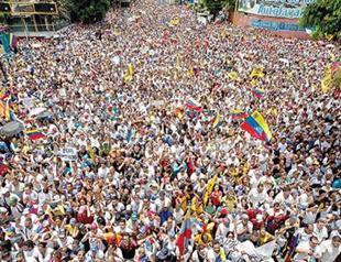 Venezuelan opposition floods Caracas in vast anti-Maduro protest