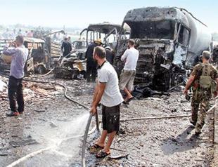 Multiple blasts kill scores of people in Syrian cities, Putin expresses hope for possible deal