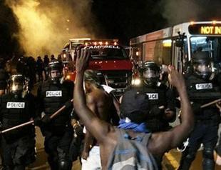 Protest erupts after police kill African-American man in North Carolina