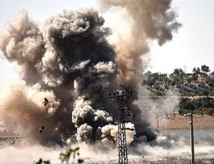 Turkish military clearing mines from Syrian border