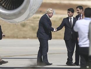 British FM Johnson opens Turkey visit in refugee town