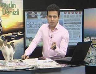 VIDEO: Stray cat infiltrates to studio during live broadcast in Turkey’s Denizli