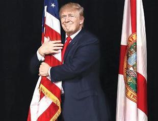 Trump asks voters to elect him president, claims to be beating Clinton