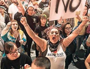 Thousands of anti-Trump protesters take to streets of US cities