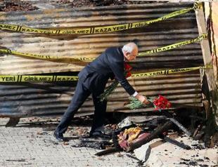 Turkey’s main opposition CHP leader visits town hit by deadly dormitory fire