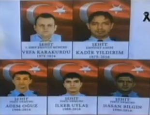 Funeral held for five police officers killed in twin bombings in Istanbul