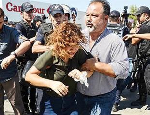 Dozens held as teachers protest suspensions