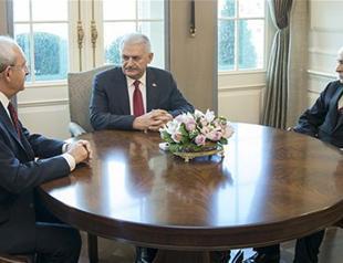 Three party leaders vow joint fight against terror