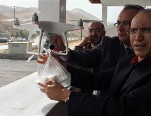 Police chief uses drone to send desserts to village guards in Turkey’s east