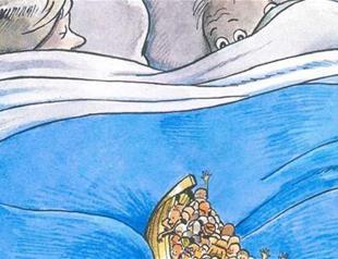 Aydın Doğan Contest cartoons on display