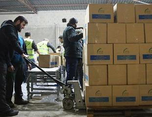 Turkish PM’s family sends three trucks of food aid to Syria’s Idlib