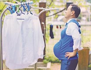 Japanese politicians wear ‘pregnancy’ vests to urge men to help at home