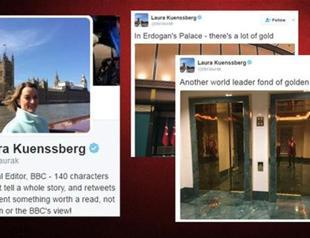 Turkish President Erdoğan’s men mock BBC reporter for palace gold tweet