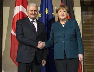 Turkish PM Yıldırım meets German chancellor, Azerbaijani president