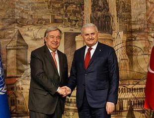 Turkish PM, UN chief meets in Istanbul