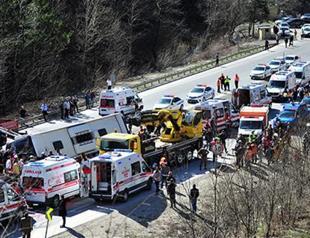 Seven workers killed, 34 injured in bus accident in Turkey’s Bursa